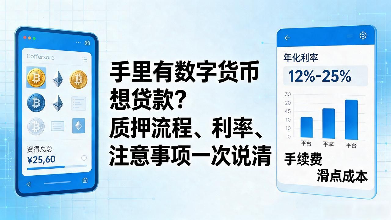 手里有数字货币想贷款？质押流程、利率、注意事项一次说清