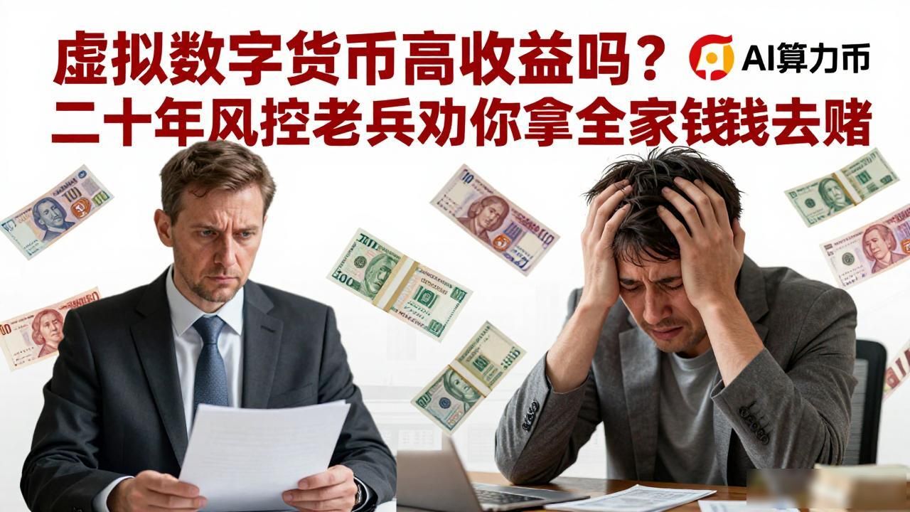 虚拟数字货币高收益吗？二十年风控老兵劝你别拿全家钱去赌