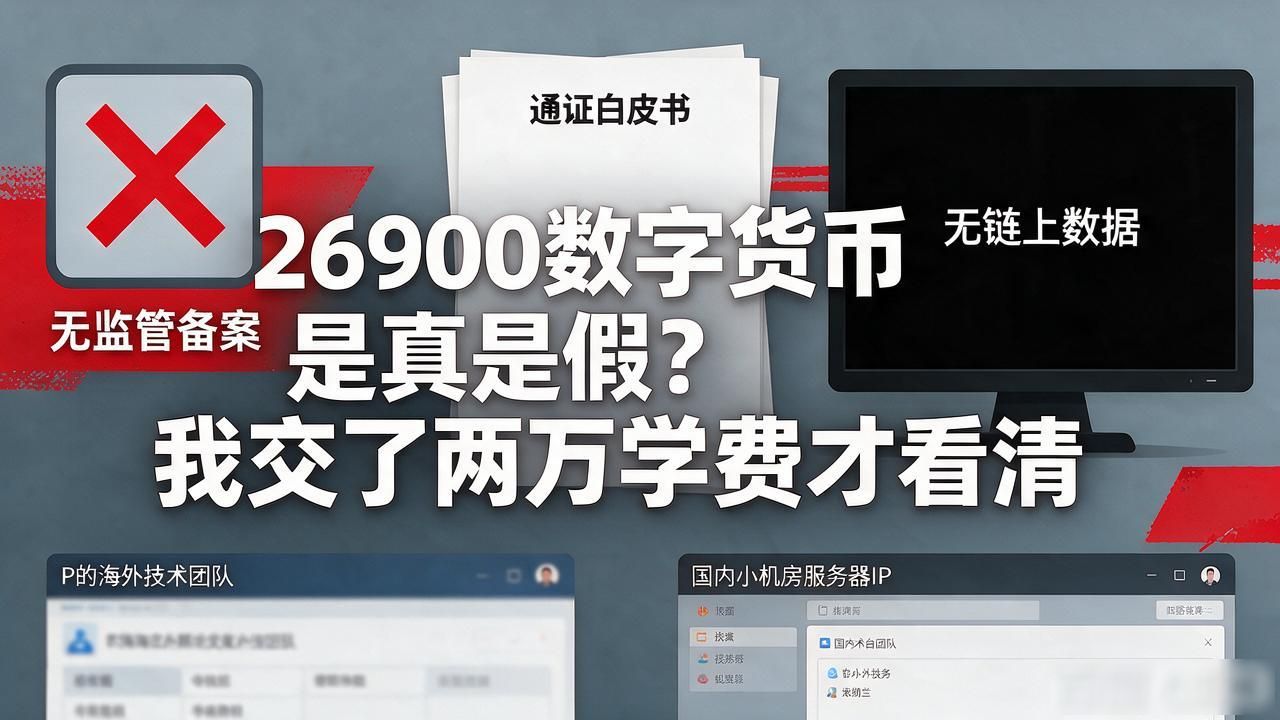 26900数字货币是真是假？我交了两万学费才看清