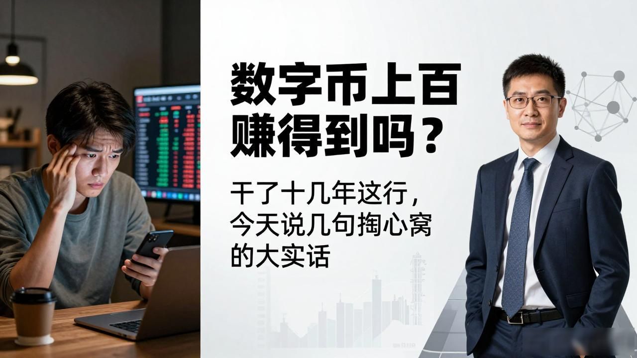 数字货币上百亿赚得到吗？干了十几年这行，今天说几句掏心窝的大实话