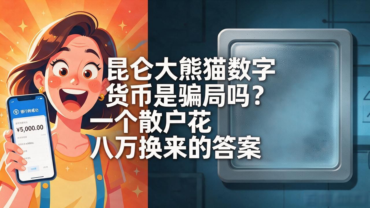 昆仑大熊猫数字货币是骗局吗？一个散户花八万换来的答案