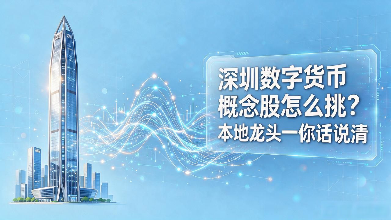 深圳数字货币概念股怎么挑？本地龙头一句话说清