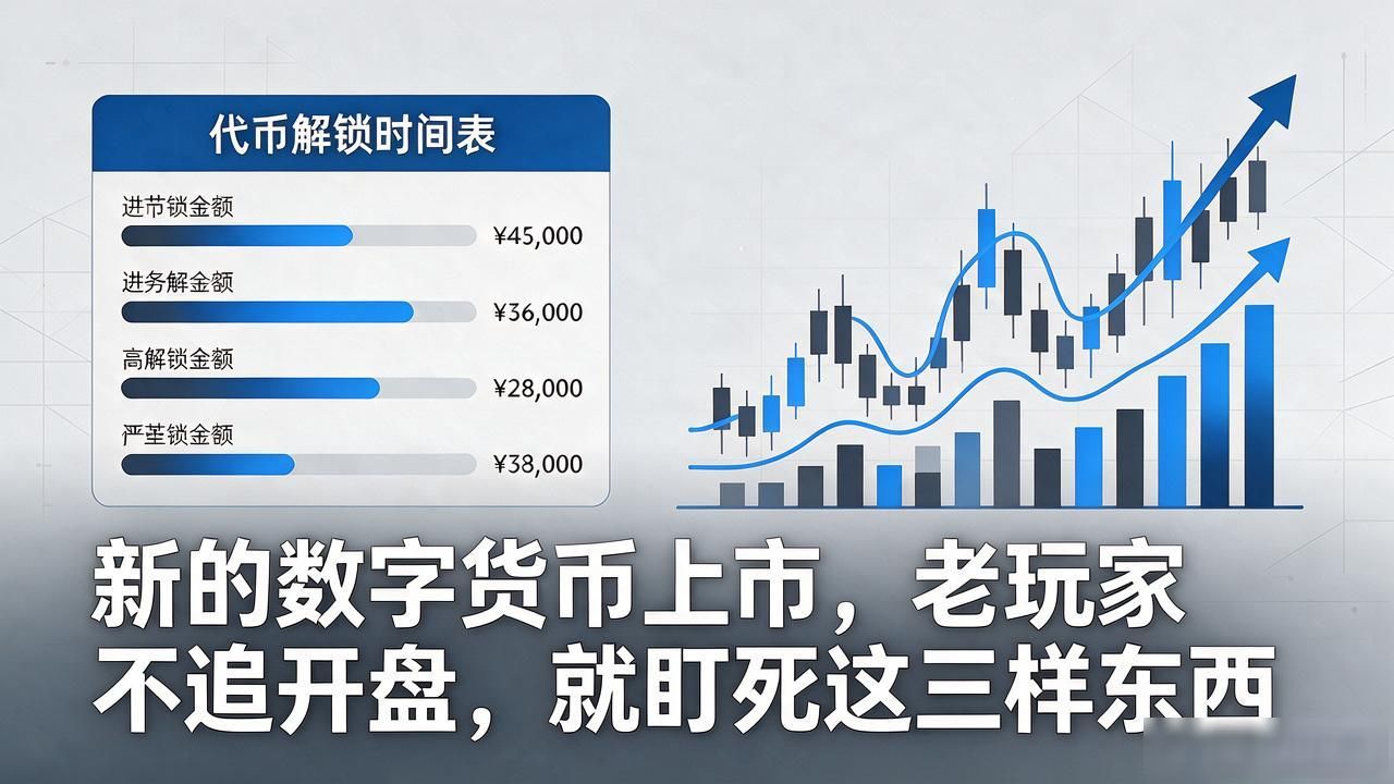 新的数字货币上市，老玩家不追开盘，就盯死这三样东西