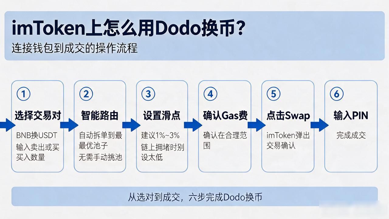 imToken上怎么用Dodo换币？连接钱包到成交的操作流程