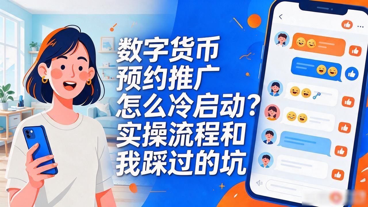 数字货币预约推广怎么冷启动？实操流程和我踩过的坑