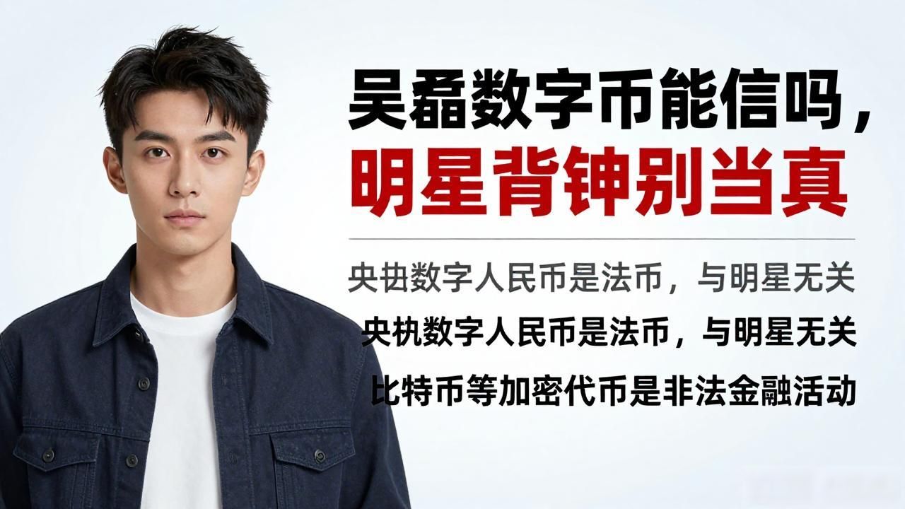 吴磊数字货币能信吗，明星背书别当真